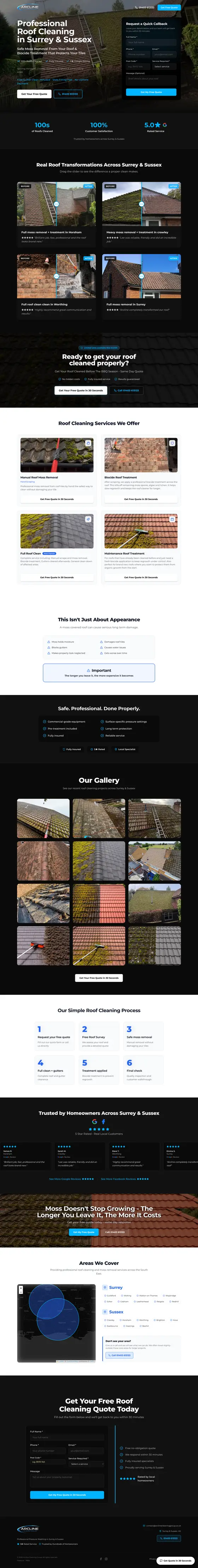 Exterior cleaning website