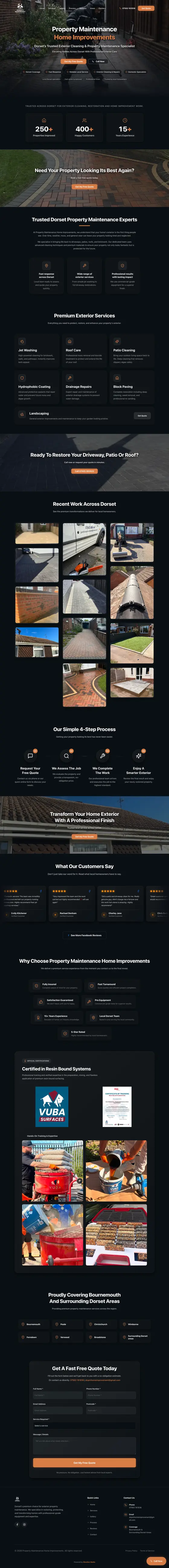 PM Home Improvements website