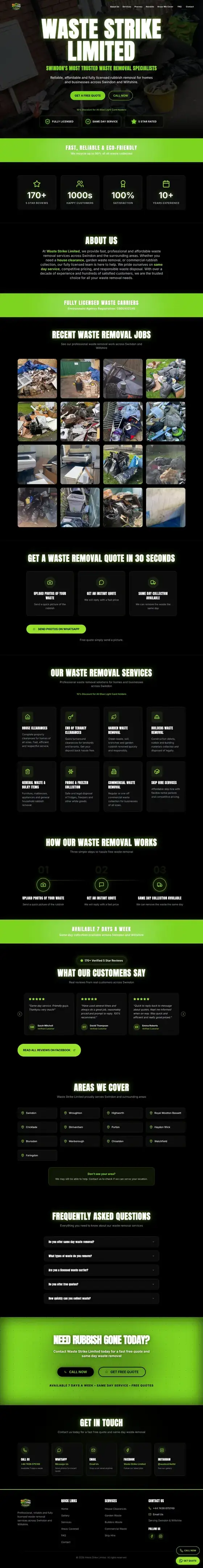 Waste Strike website